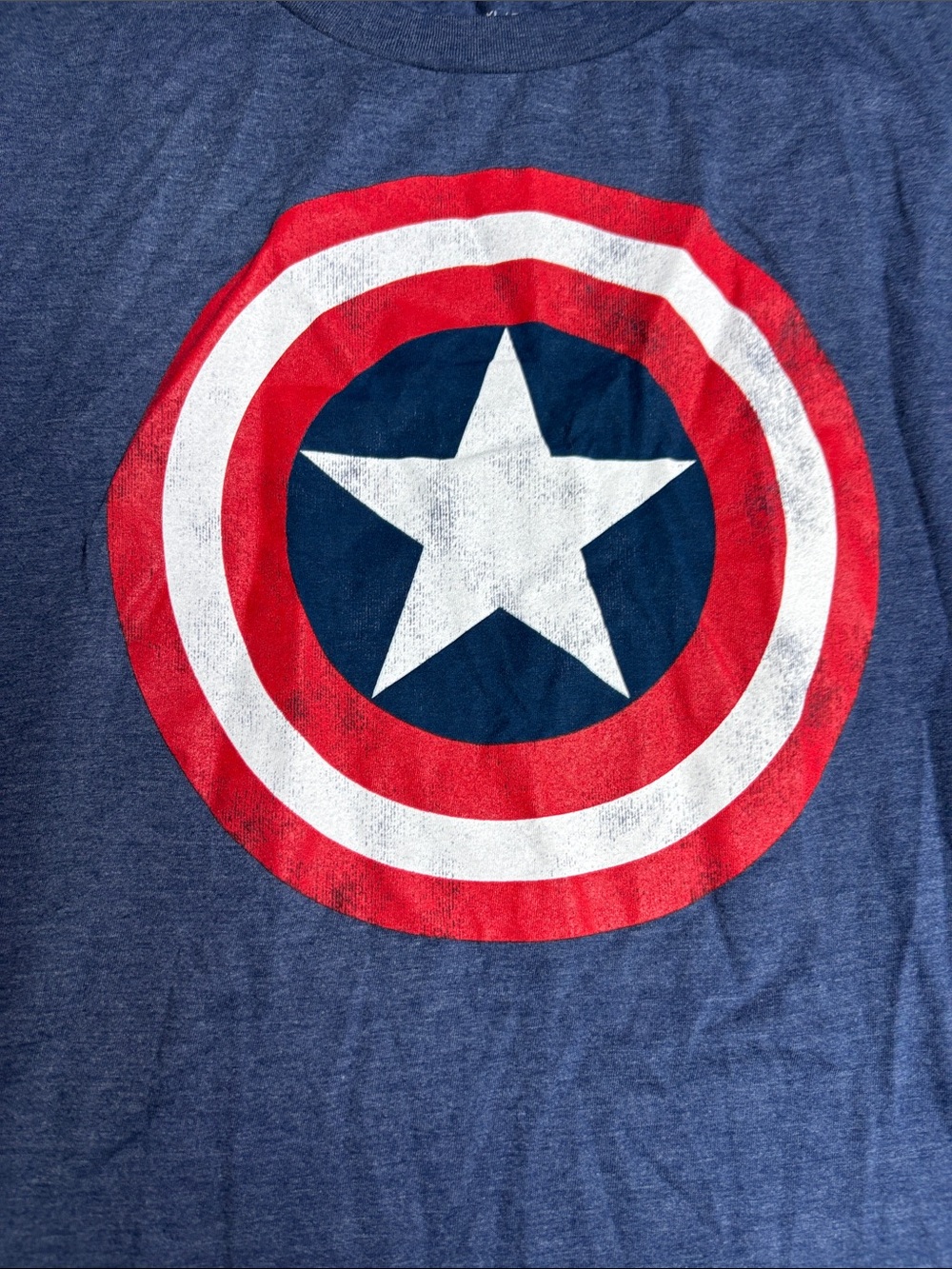 Marvel Captain America Shield Short Sleeve Tee - Blue, Red, White